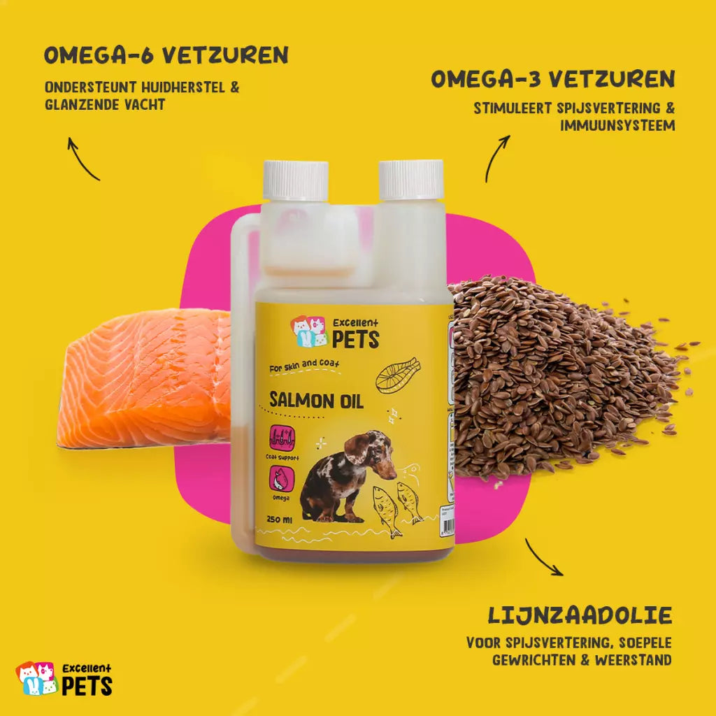 Excellent Pets Salmon Oil – Zalmolie voor Honden