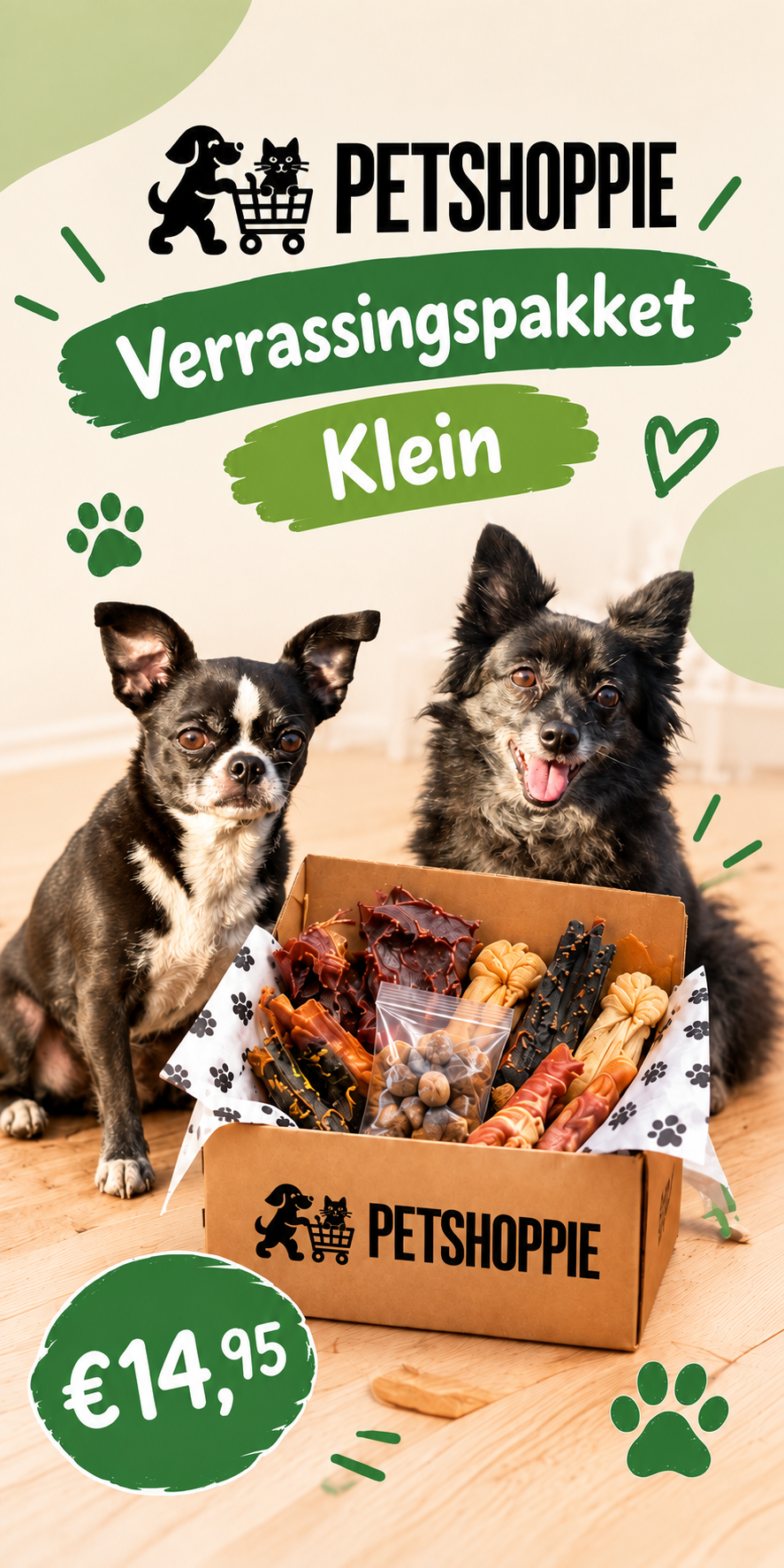 🎁🐶 Petshoppie Verrassingspakket Klein