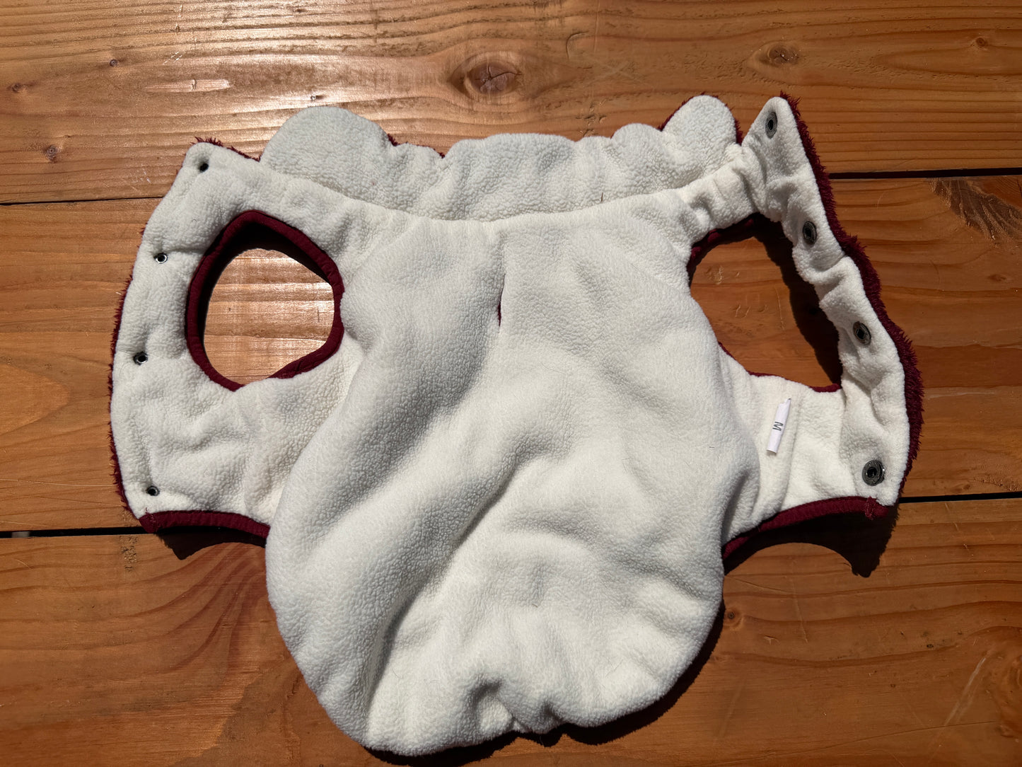 Tweedehands Hondenjasje Bordeaux Rood – Maat M