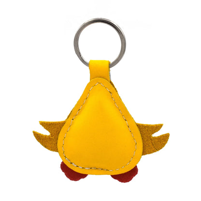 Handgemaakte leren sleutelhanger Baby-Kip