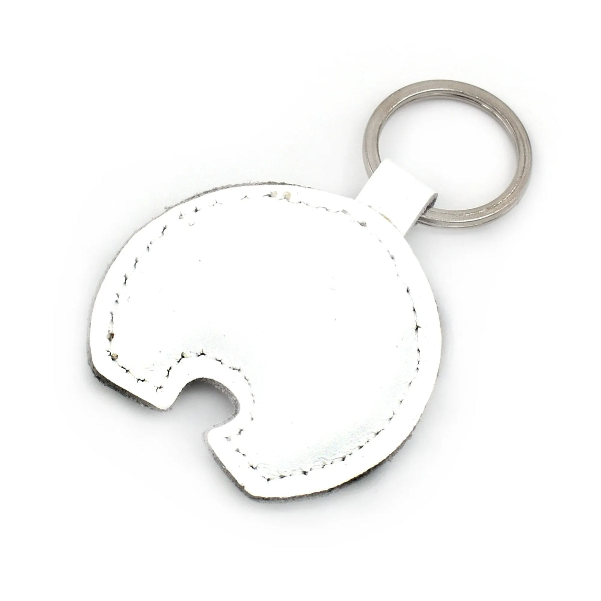 Handgemaakte leren sleutelhanger IJsbeer