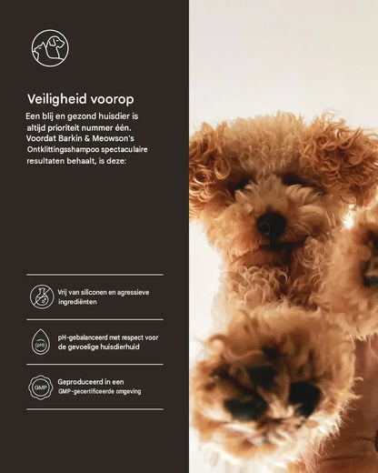🐾 Ontklittende Hondenshampoo voor Krullende Vachten 350 ml | Barkin & Meowson