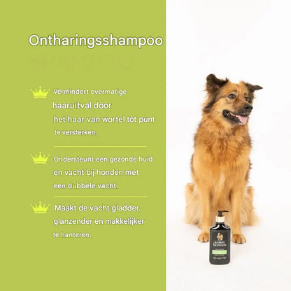 🐾  Anti-Verhaarshampoo voor Honden met Dubbele Vacht 350 ml | Barkin & Meowson
