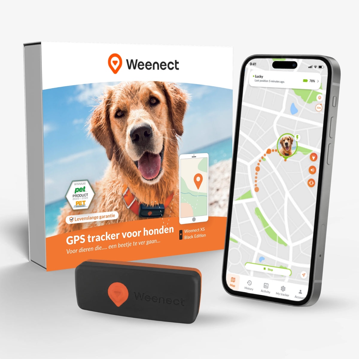 🐶📍 Weenect XS Mini GPS Tracker voor Kleine Honden