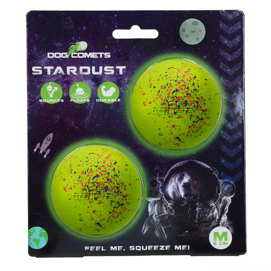 Dog Comets Stardust M 2-Pack – Rubber Hondenbal