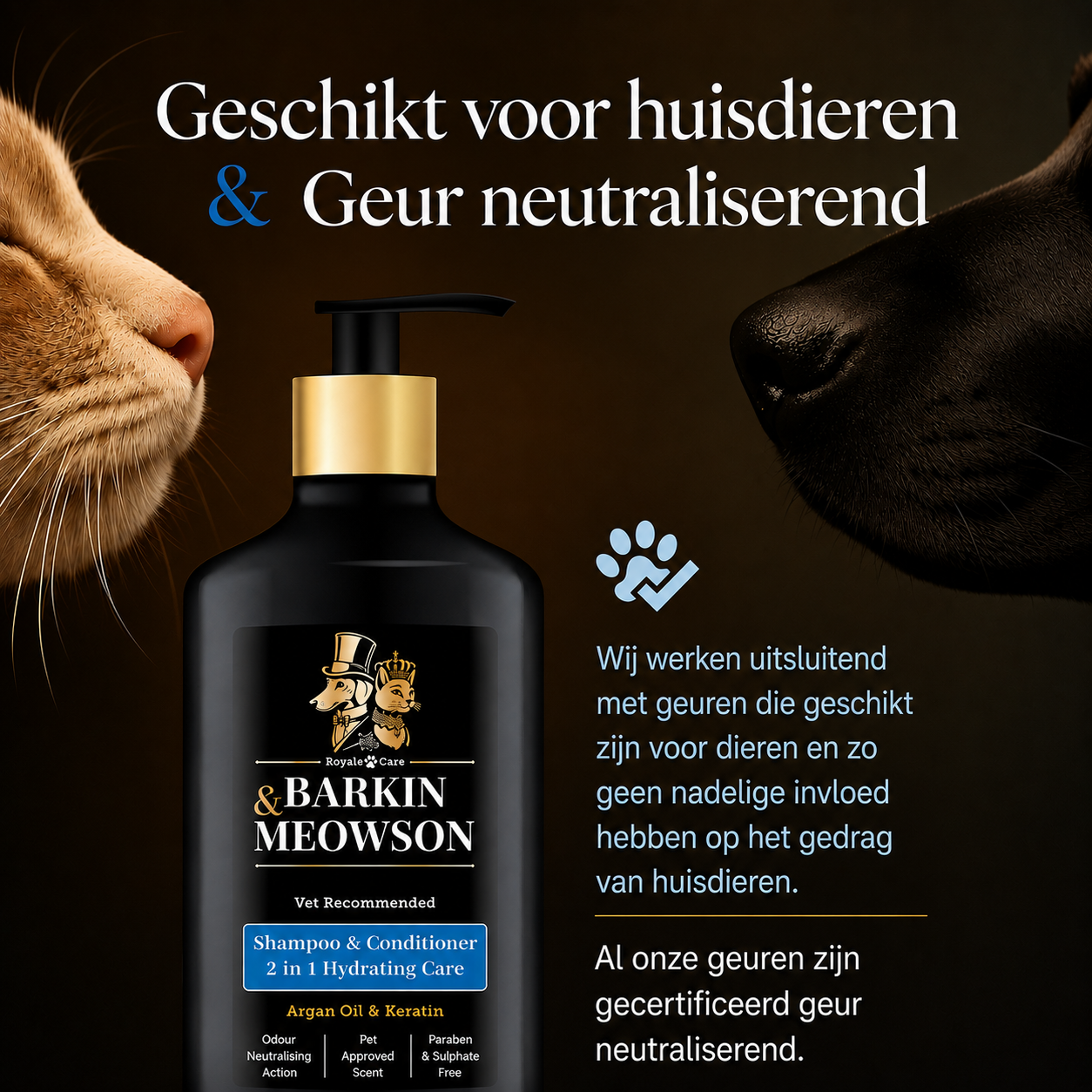 2-in-1 Hondenshampoo met Conditioner 350 ml | Barkin & Meowson