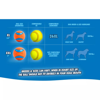 🎾 Chuckit! Ultra Ball M – Sterke Apporteerbal voor Honden – 2-Pack