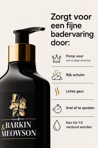 🐾 Zachte Havermoutshampoo voor Puppy’s & Kittens 350 ml | Barkin & Meowson