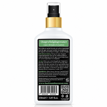 🐾 Oogreinigingswater voor Honden & Katten 150 ml | Barkin & Meowson