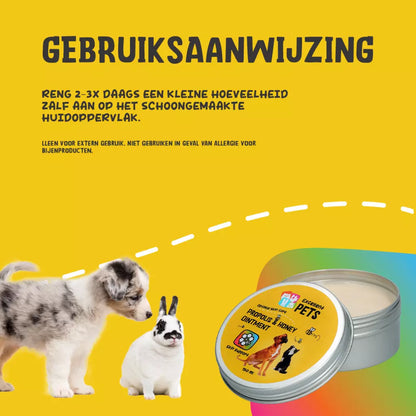 Excellent Pets Propolis & Honey Ointment – Natuurlijke Huidzalf voor Honden & Katten