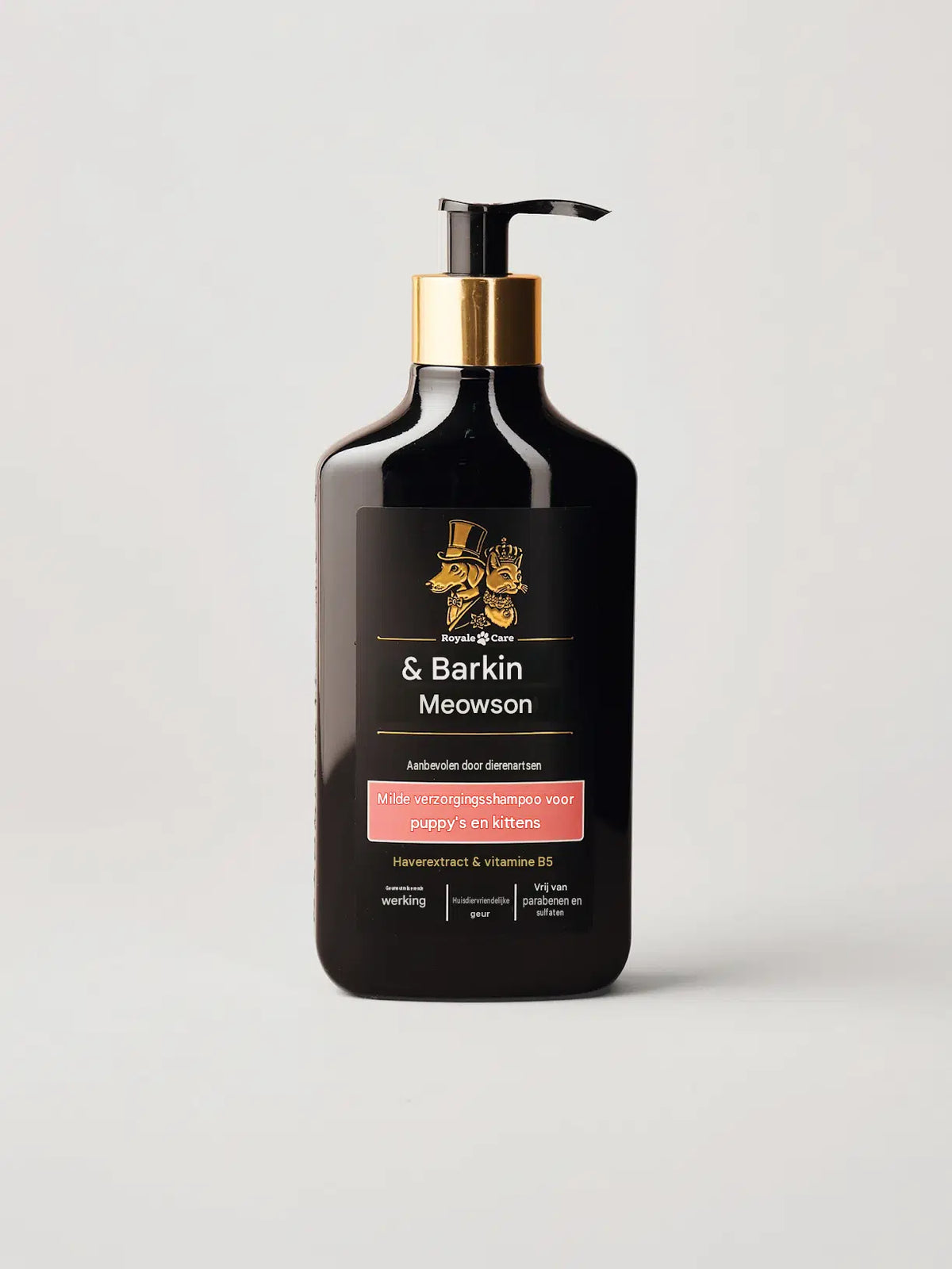 🐾 Zachte Havermoutshampoo voor Puppy’s & Kittens 350 ml | Barkin & Meowson