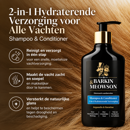 🐾 2-in-1 Hondenshampoo met Conditioner 350 ml | Barkin & Meowson