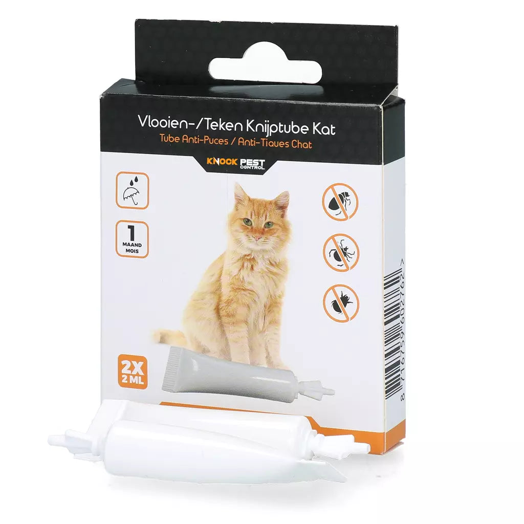 🐾🐱 Natuurlijke Vlooien- en Tekenpipet voor Katten
