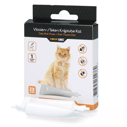 🐾🐱 Natuurlijke Vlooien- en Tekenpipet voor Katten