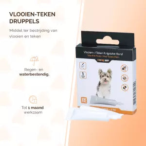 🐾 Natuurlijke Vlooien- en Tekenpipet voor Honden (tot 5 kg) – Knock Pest