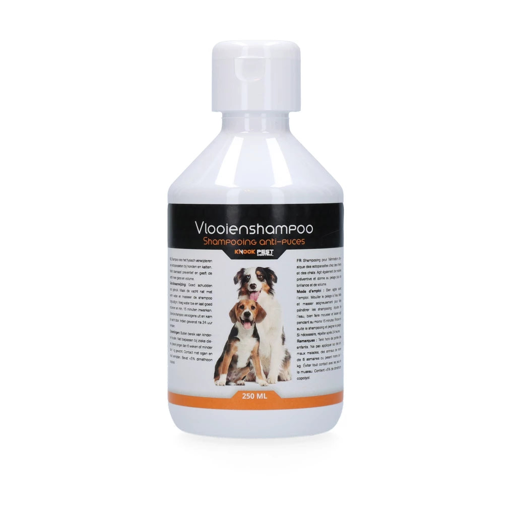 Knock Pest Vlooienshampoo – 100% Gifvrij voor Hond en Kat