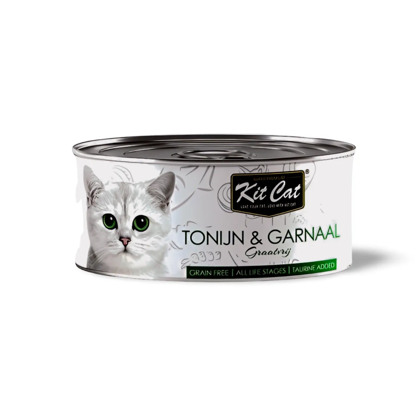 🐱 Kit Cat Natvoer Tonijn & Garnaal – 80 gram