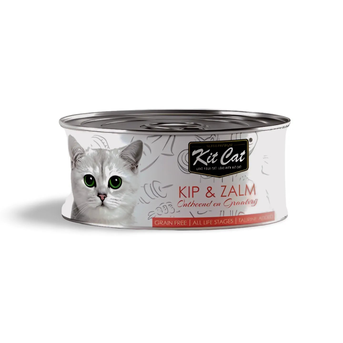 🐱 Kit Cat Natvoer Kip & Zalm – 80 gram