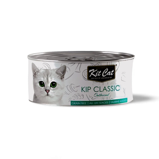 Kit Cat Kip Classic 80g – Graanvrij Natvoer voor Katten