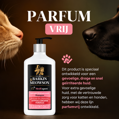 🐾 MedExpert Intensive Hydration Shampoo voor Honden & Katten 350 ml | Barkin & Meowson