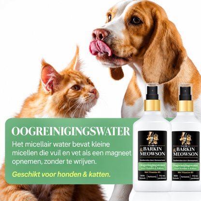 🐾 Oogreinigingswater voor Honden & Katten 150 ml | Barkin & Meowson