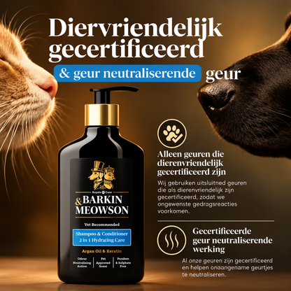 🐾 2-in-1 Hondenshampoo met Conditioner 350 ml | Barkin & Meowson