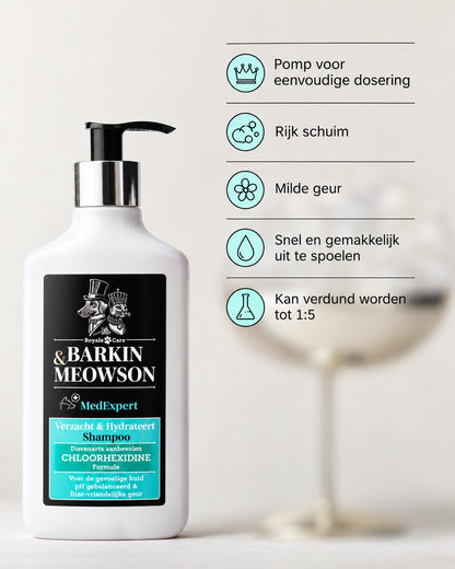🐾 MedExpert Chlorhexidine Shampoo voor Honden 350 ml | Barkin & Meowson
