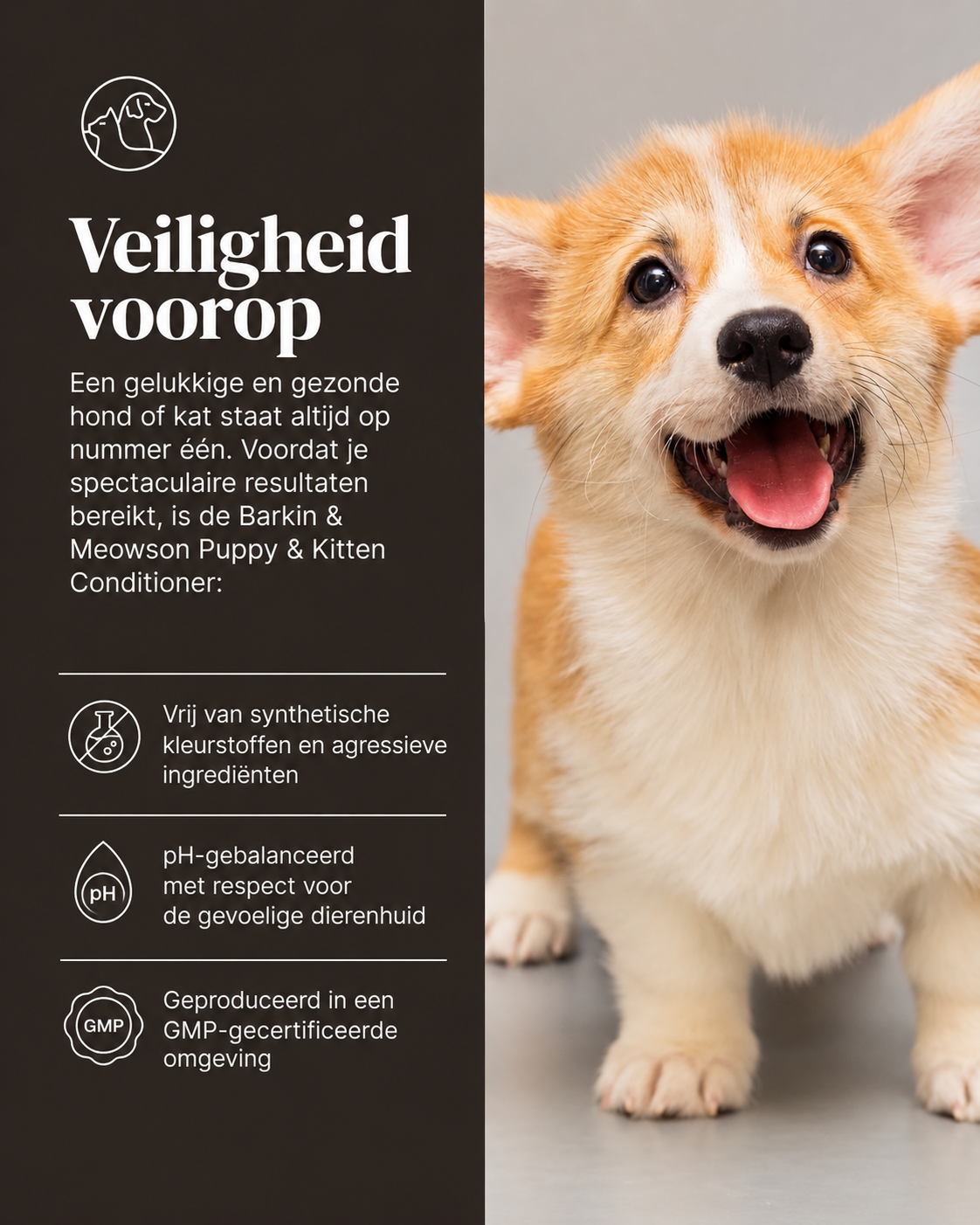 🐾 Gentle Care Conditioner voor Puppy’s & Kittens 350 ml | Barkin & Meowson