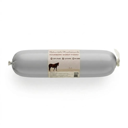 Houdbare Worst Paard 800 gram – Complete Hondenvoeding | Petshoppie